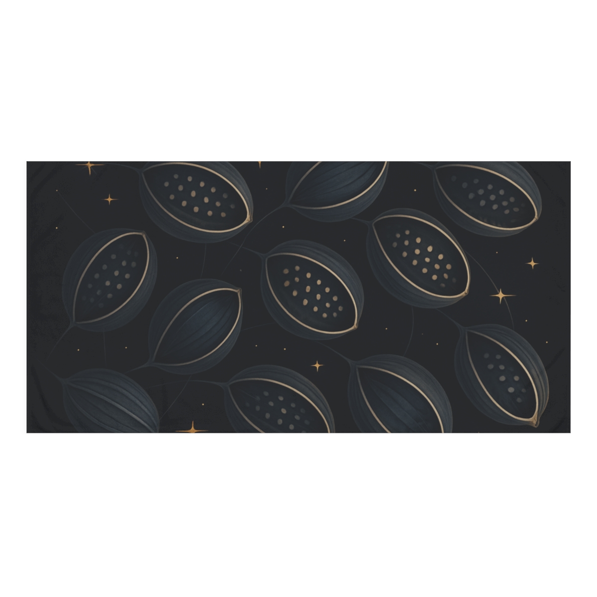 Seed Pod Constellation Cluster comfortable face towels