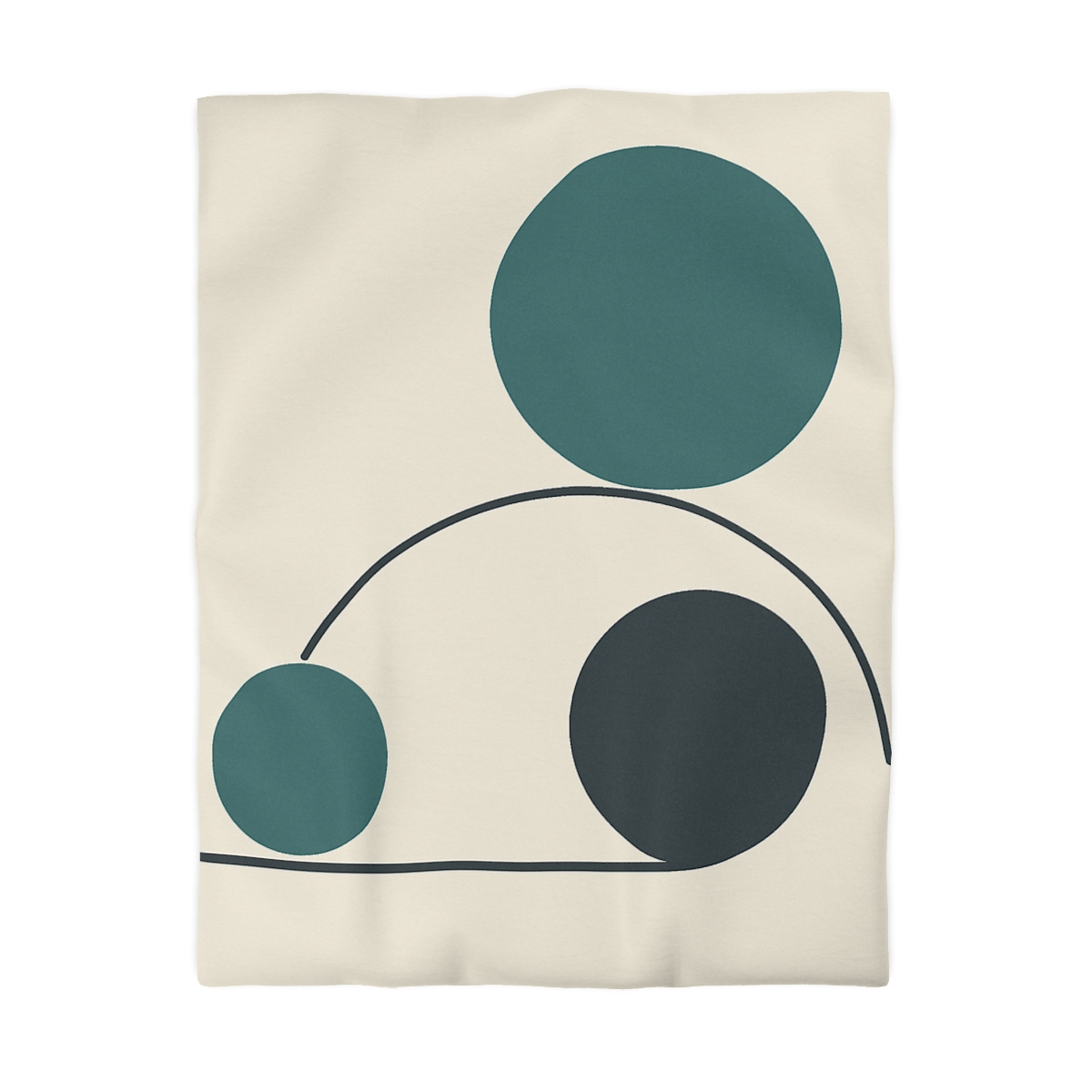 Offset Trio With Subtle Arc soft comforter duvets