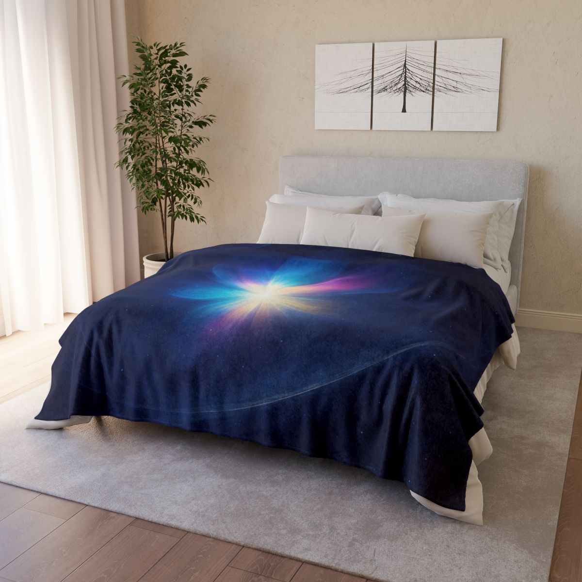 Prismatic Lensing Bloom trendy patterned blankets