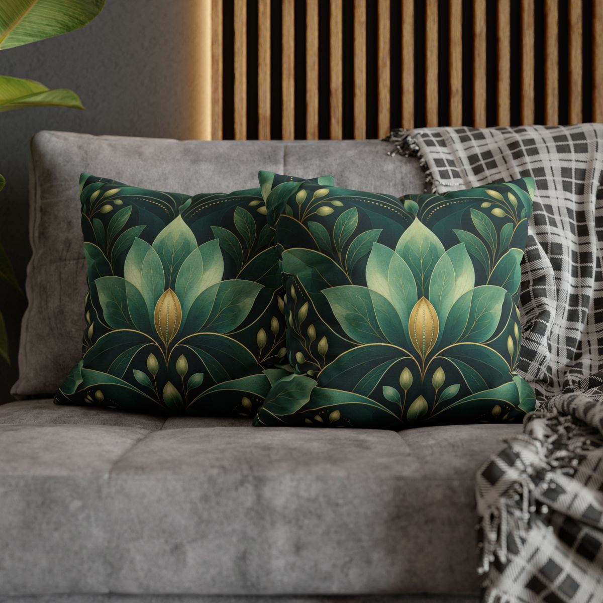 Sepal Wave Chroma trendy patterned pillow cases [AI-387dc192-3329935de435]