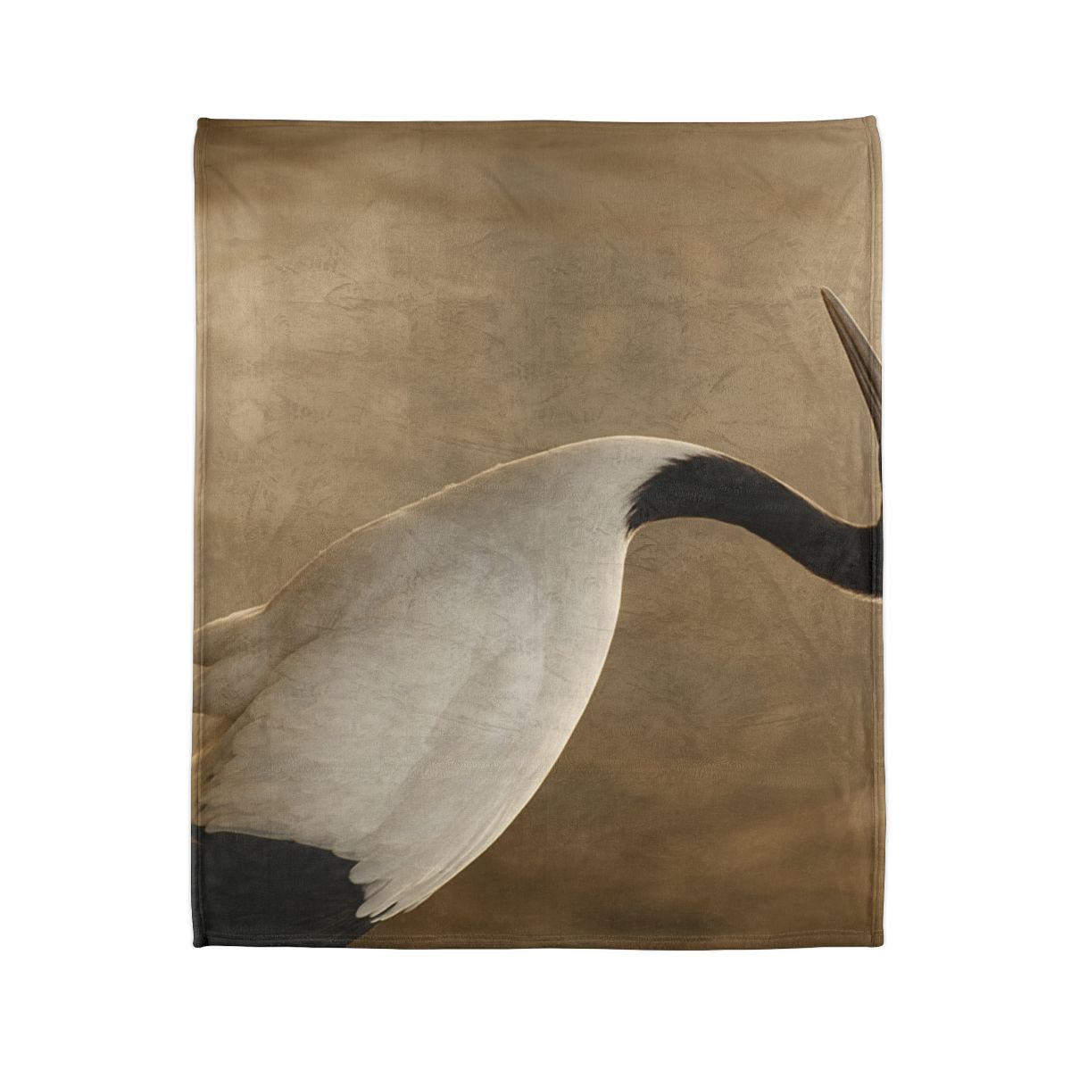 Silent Poise Red Crowned Crane unique gift blanketscustom blankets