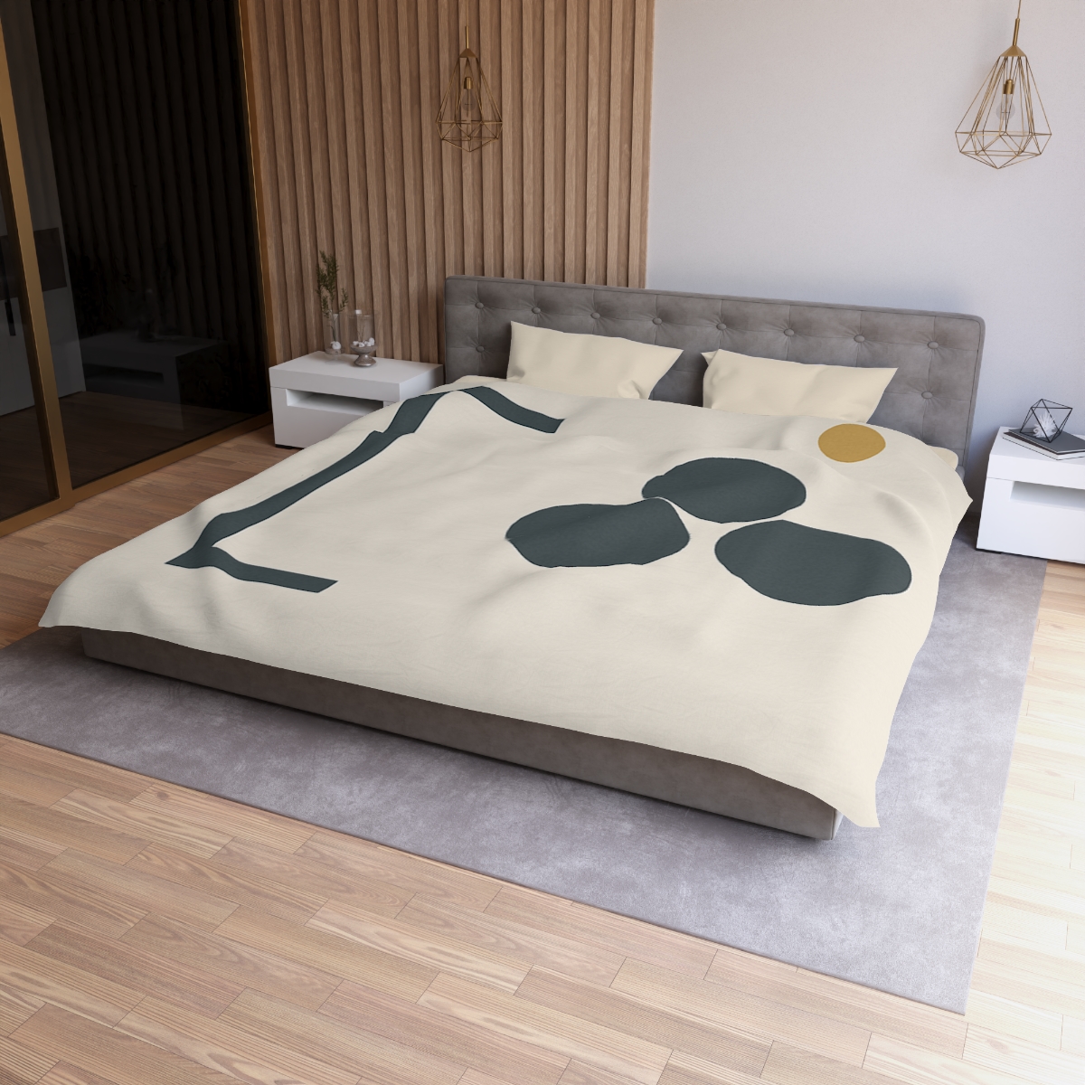 Diagonal Bracket And Three Circle Cluster warm winter duvets