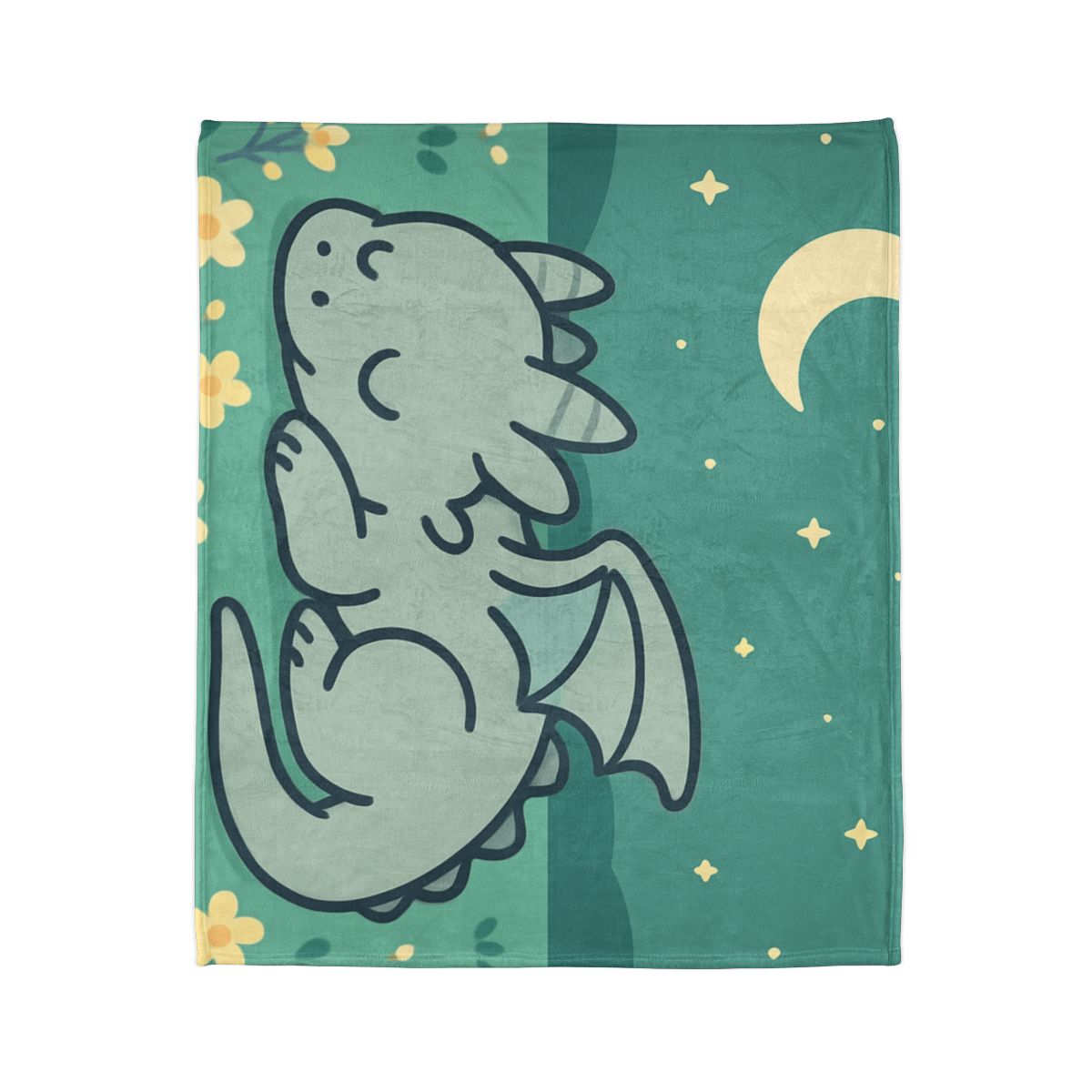 Moonlight Meadow Dragon stylish throw blankets