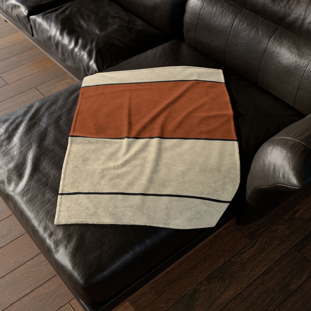 Offset Rectangle Pairing stylish throw blankets