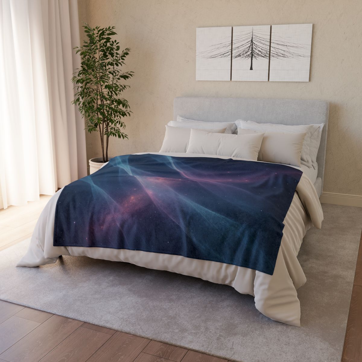 Prismatic Ion Veil Drift personalized cozy blankets