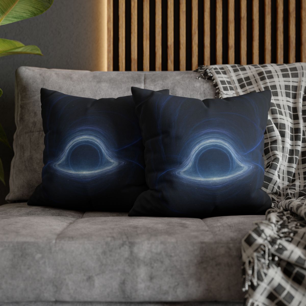 Luminous Event Horizon Veil soft cotton pillow cases