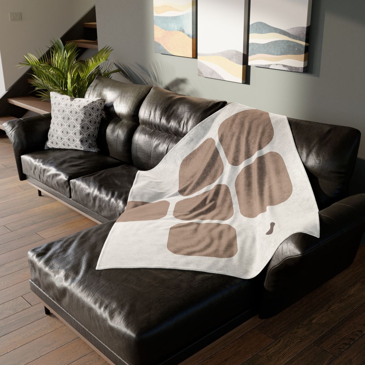 Gentle Grid With Missing Cell designer printed blankets