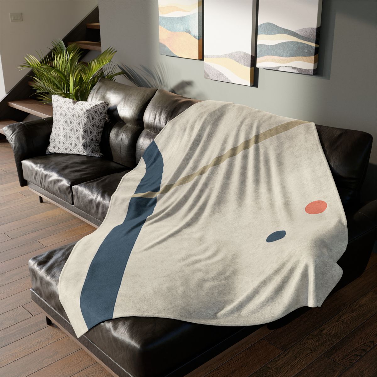 Low Horizon Bar And Tall Post stylish throw blankets