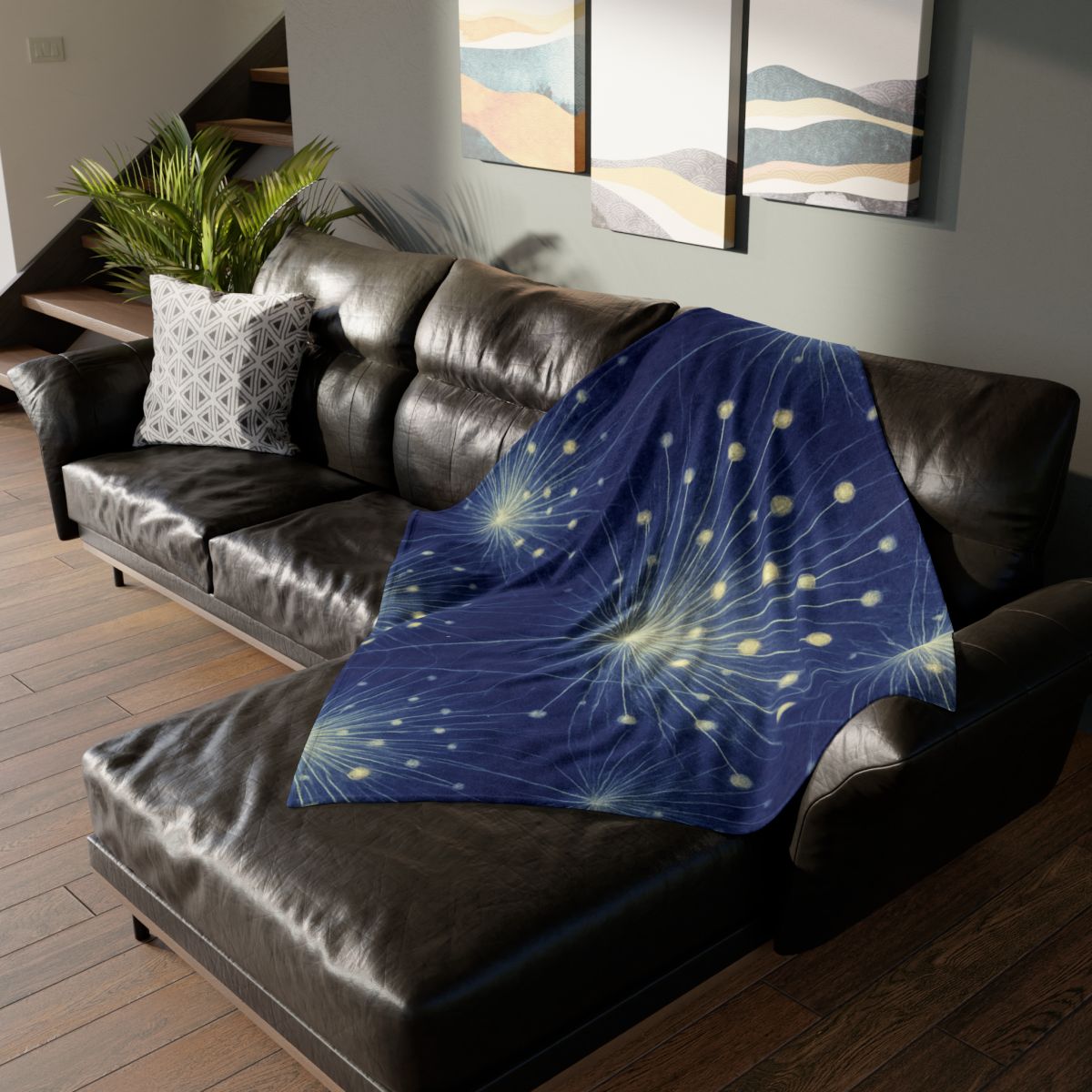 Stamen Burst Radiograph soft fleece blankets