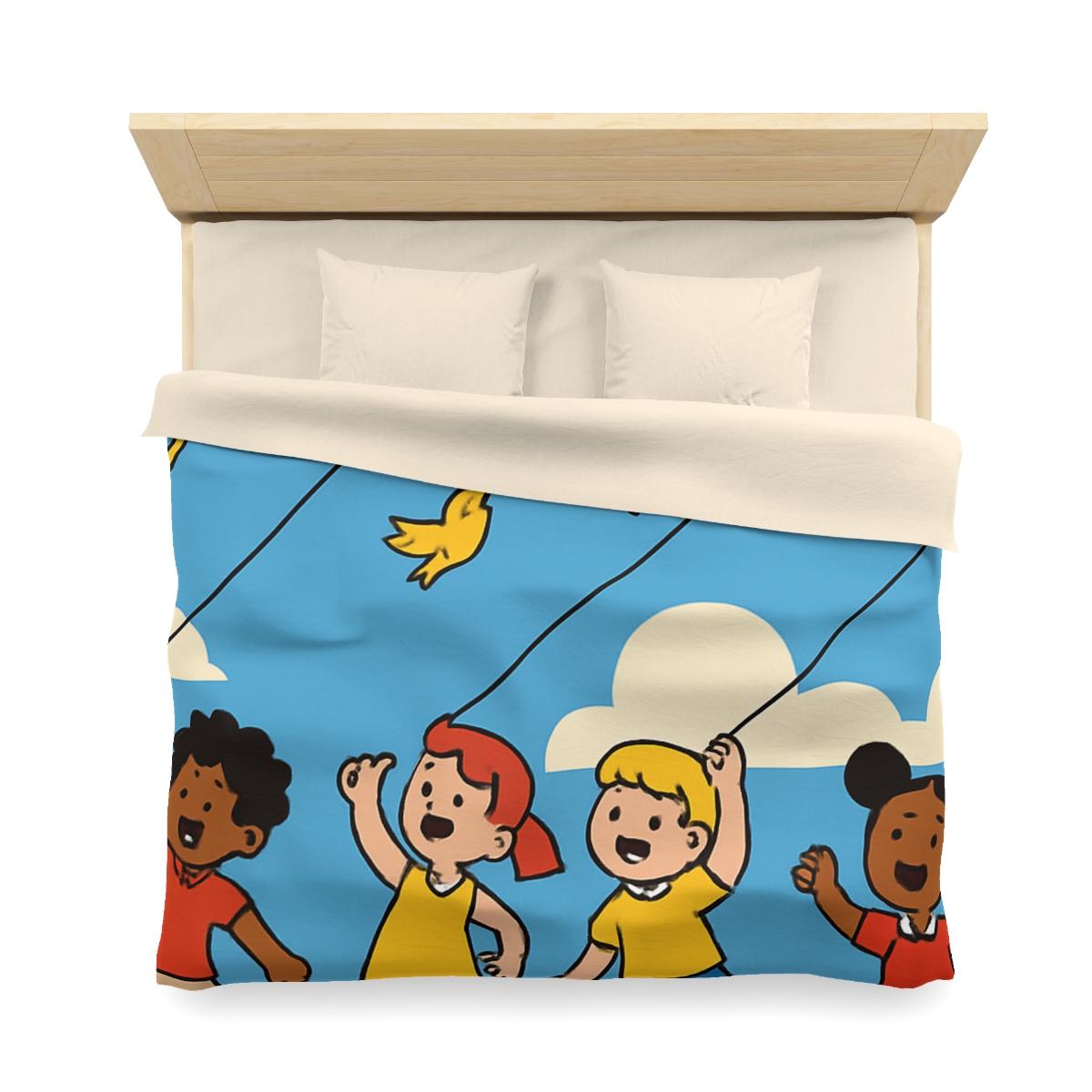 Rocket Kite Race soft comforter duvets