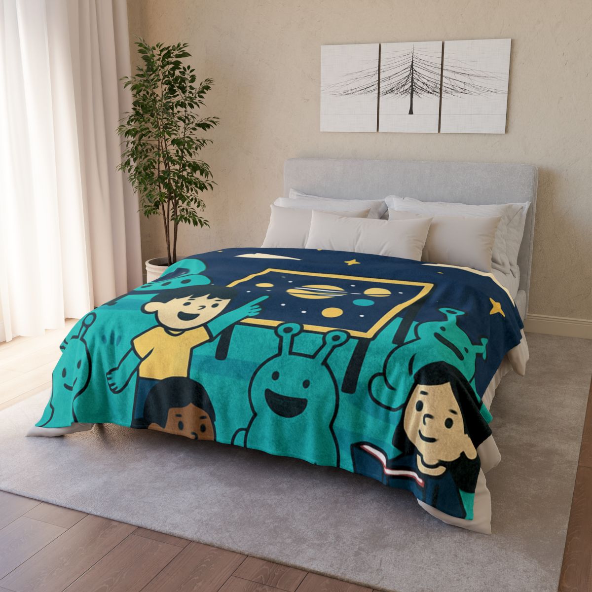 Starship Schoolyard warm winter blankets