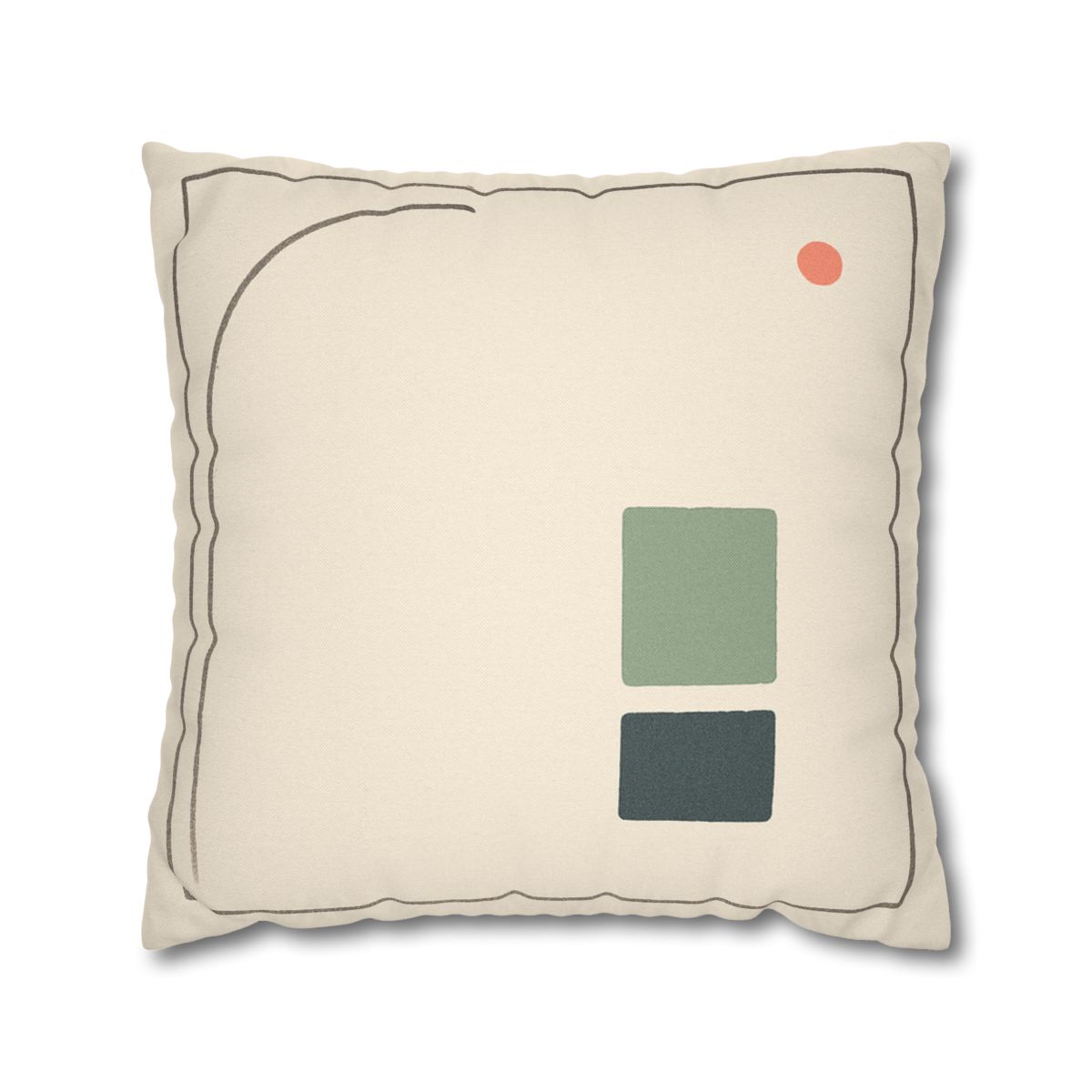 Open Frame With Sliding Arc designer print pillow cases