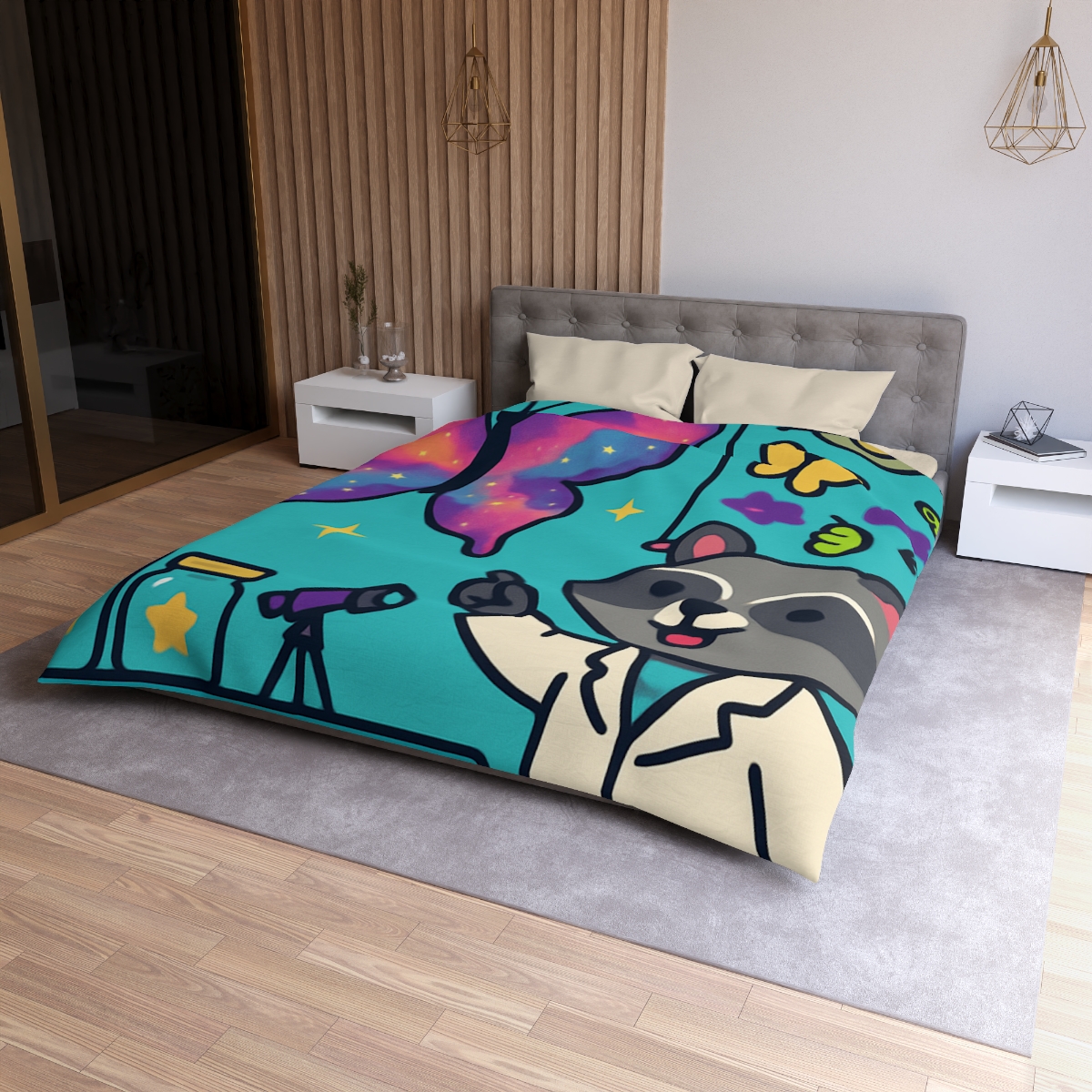 Nebula Garden Butterflies Lab stylish duvet covers