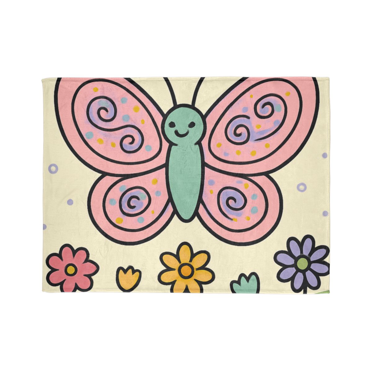 Cosmic Garden Butterfly designer printed blankets