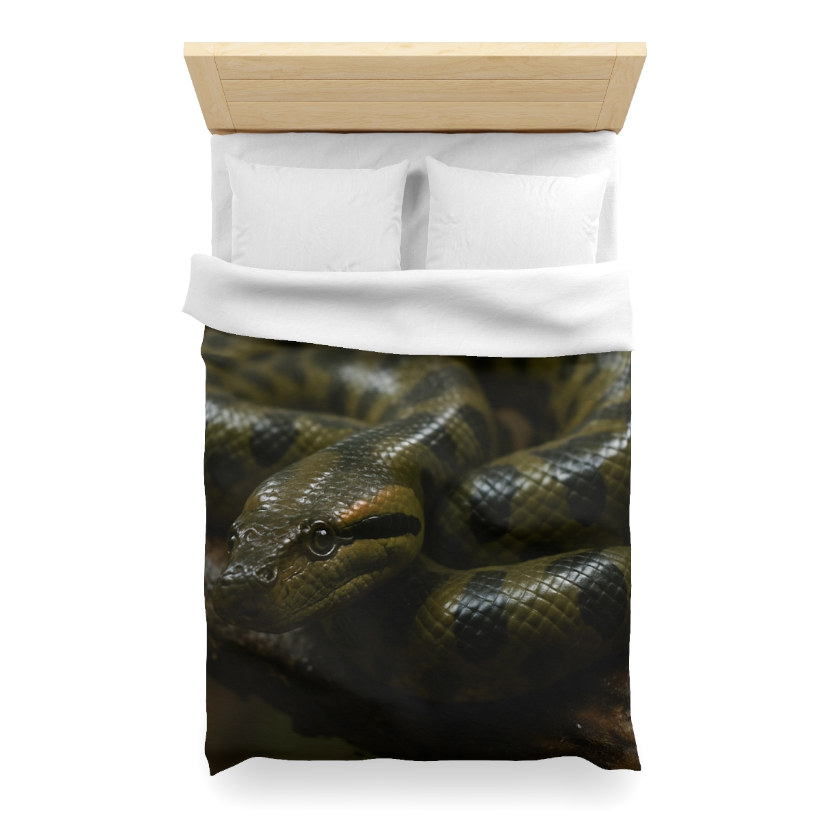 Shadow Coil Green Anaconda personalized bedding duvets