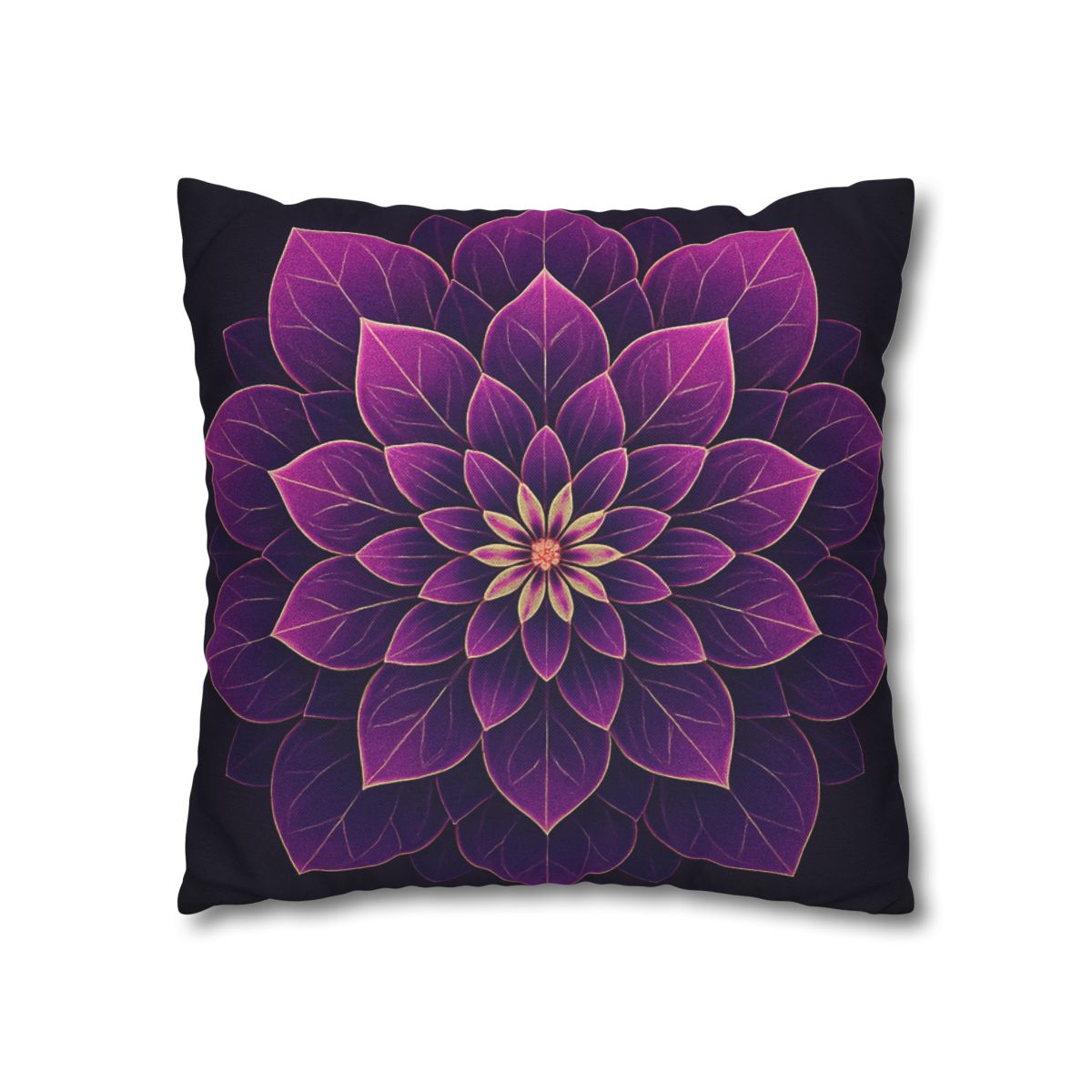 Petal Prism Mandala custom pillow cases