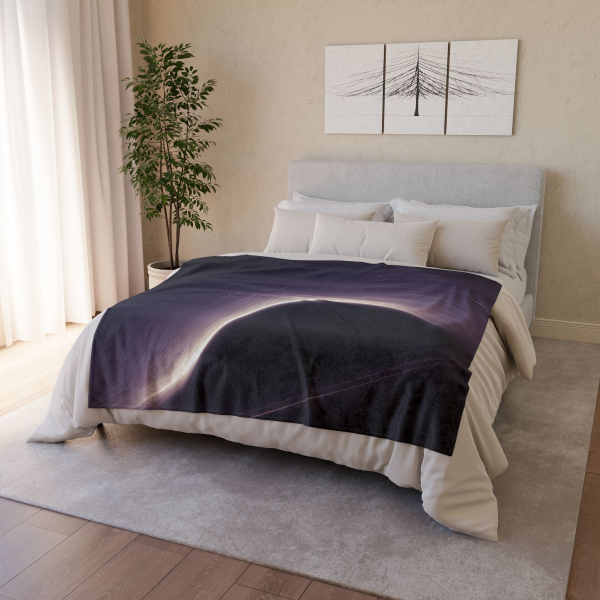 Gravity Well Horizon personalized cozy blankets