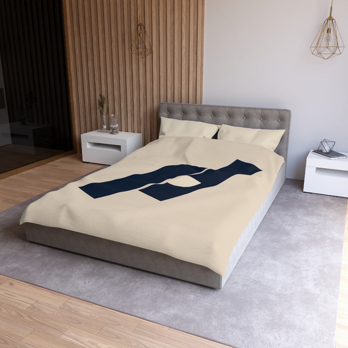 Quiet Diagonal Stack custom duvets