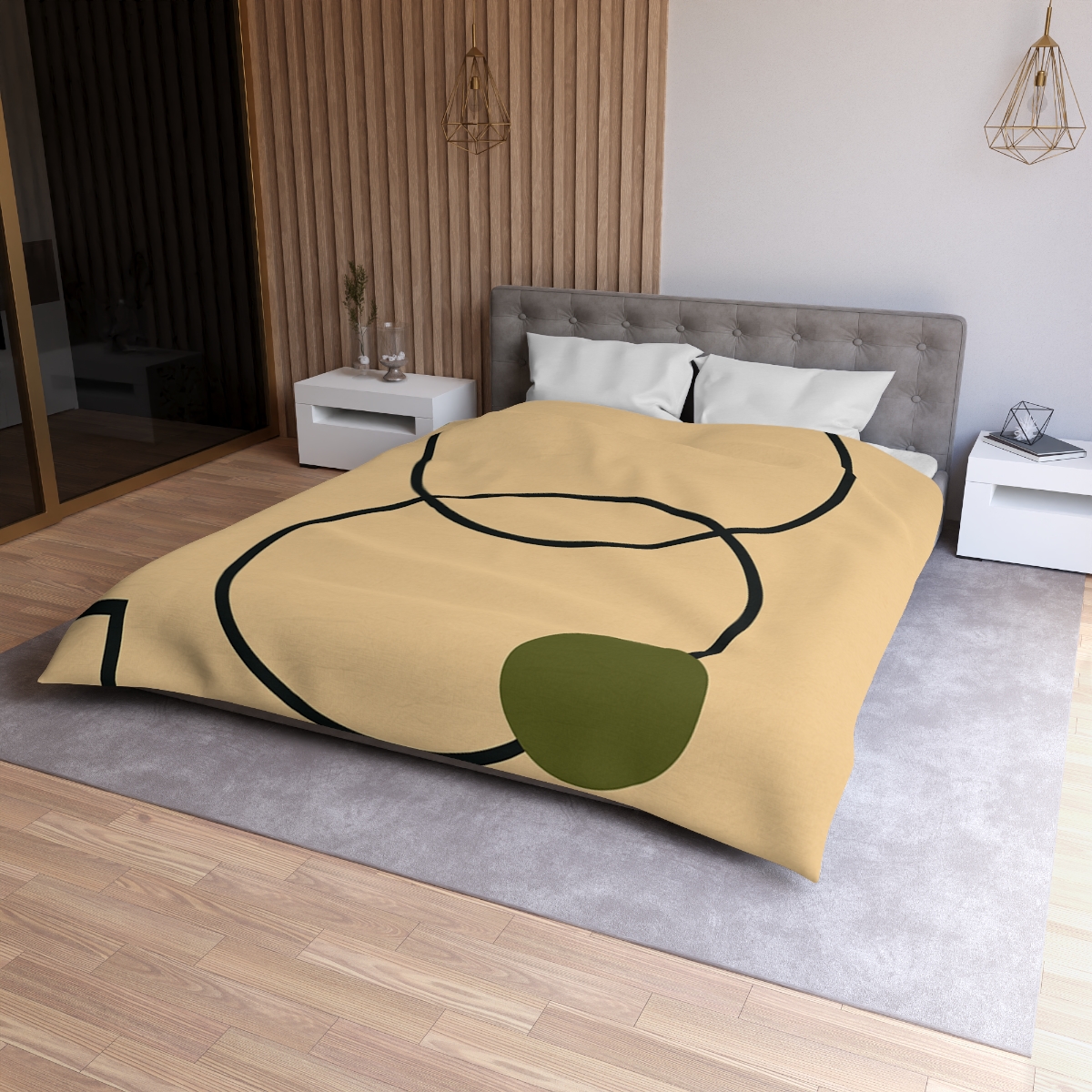 Aligned Rings With Corner Steps soft comforter duvets