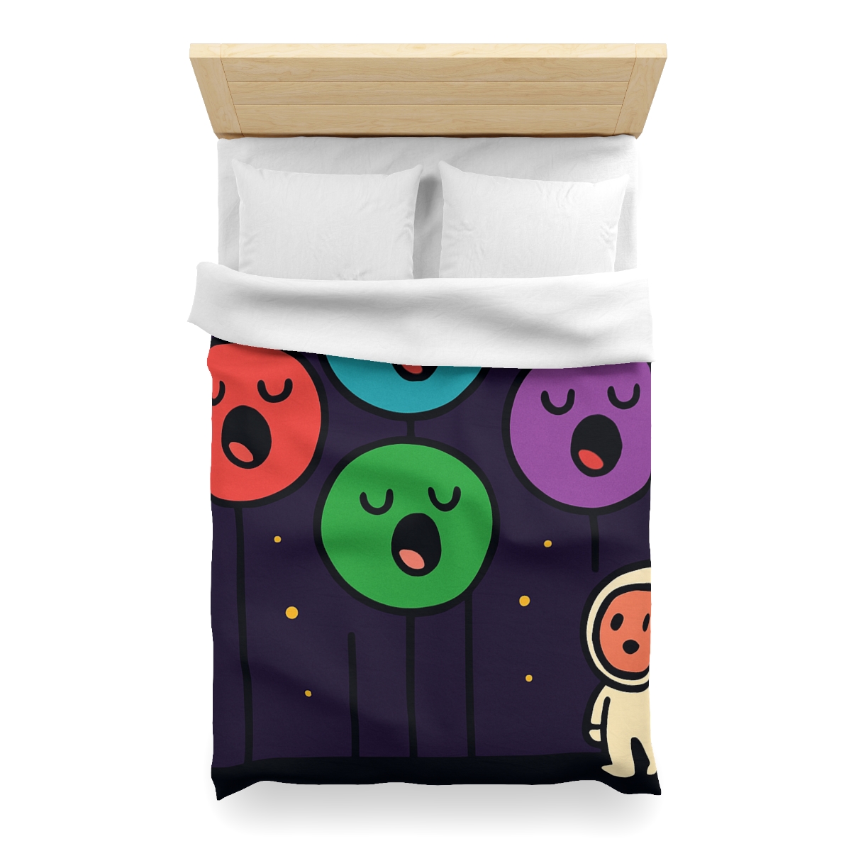Galaxy Garden Of Singing Planets designer printed duvets