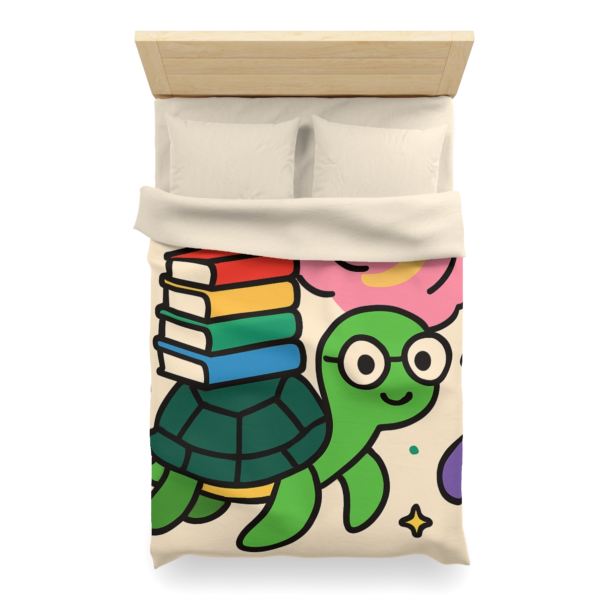Nebula Library Turtle personalized bedding duvets