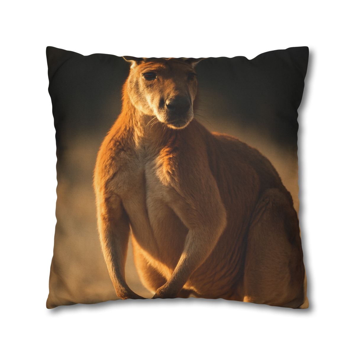 Ember Mantle Red Kangaroo soft cotton pillow cases