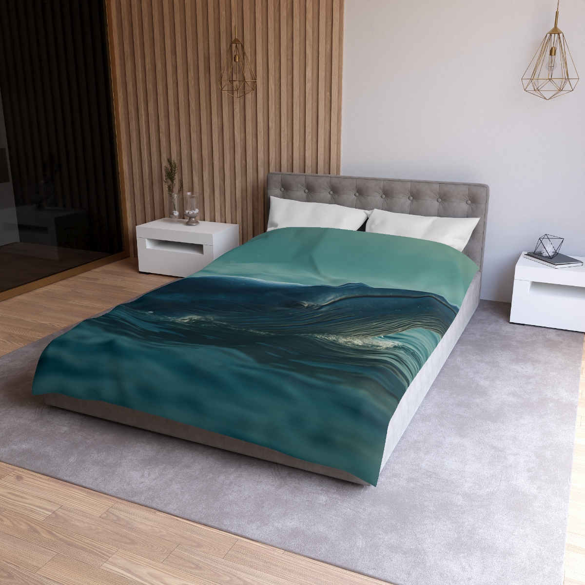 Ocean Song Blue Whale stylish duvet covers