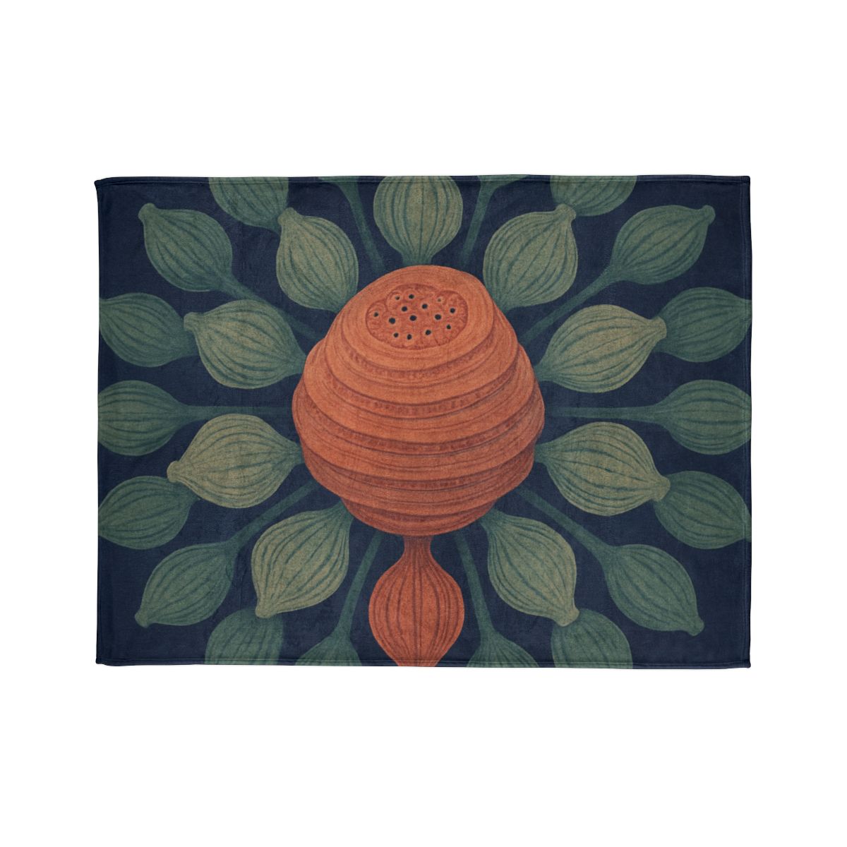 Spiral Seed Pod Halo custom blankets
