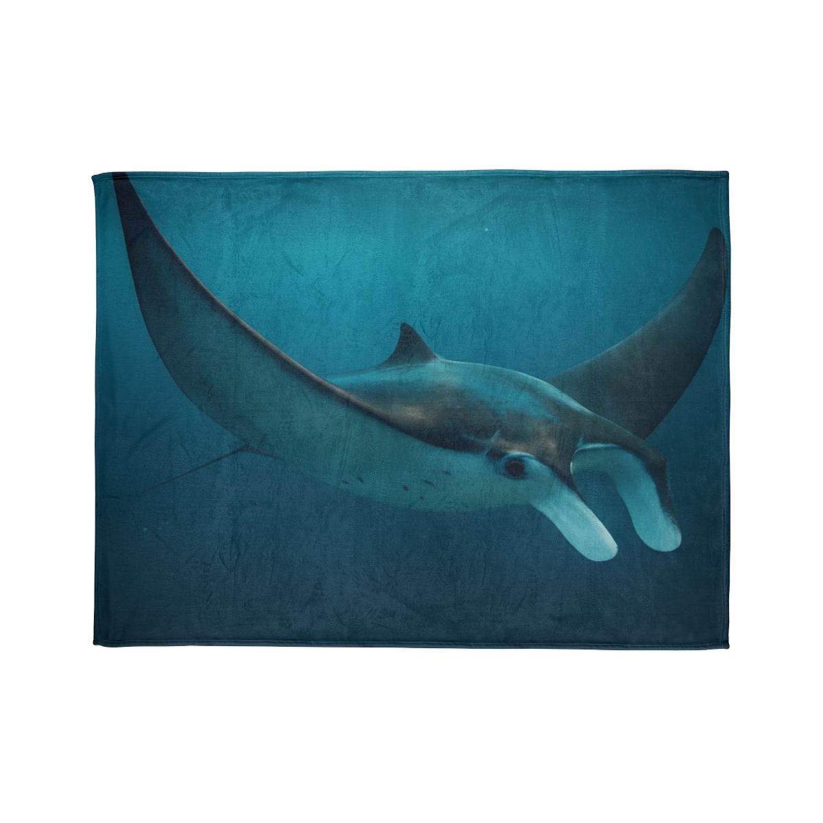 Cosmic Glide Manta Ray custom blankets