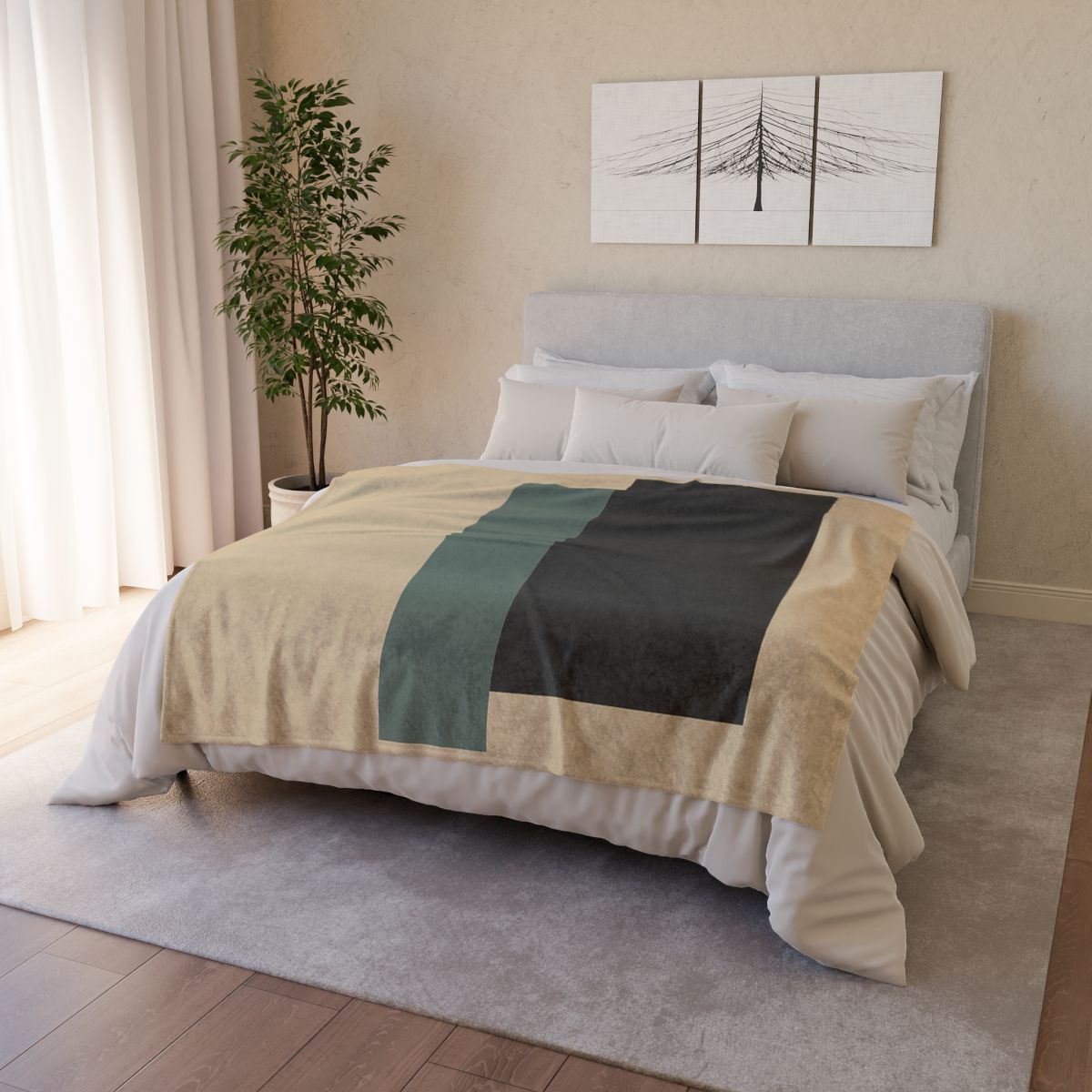 Offset Rectangle Pause unique gift blanketscustom blankets