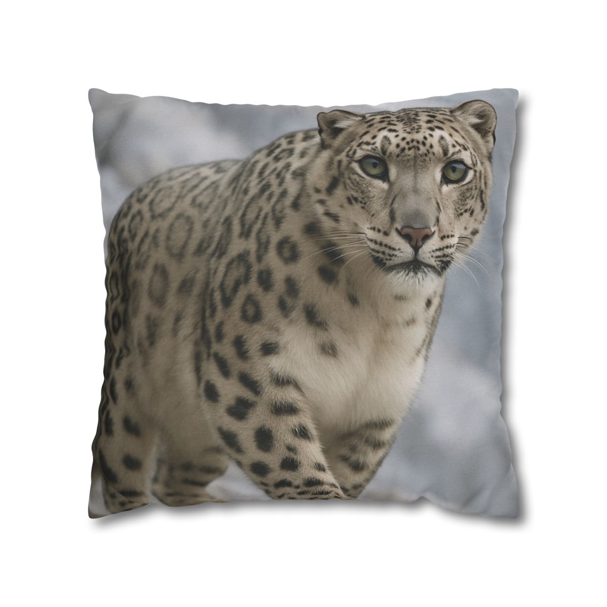 Snow Leopard Silent Ascent personalized pillow covers