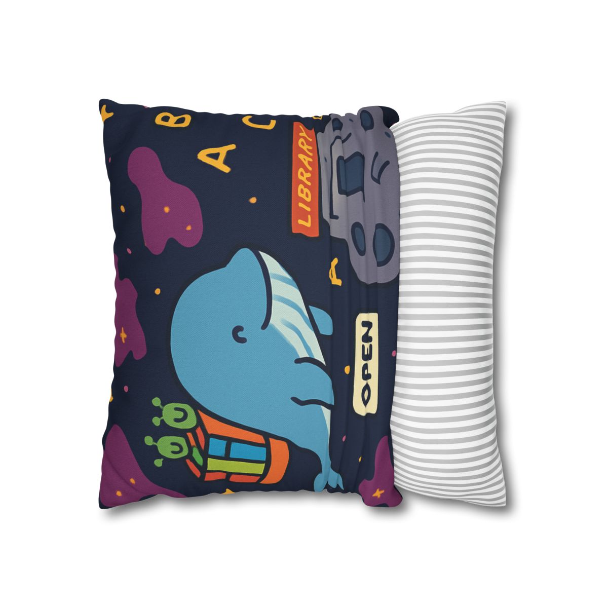 Nebula Library Whale soft cotton pillow cases
