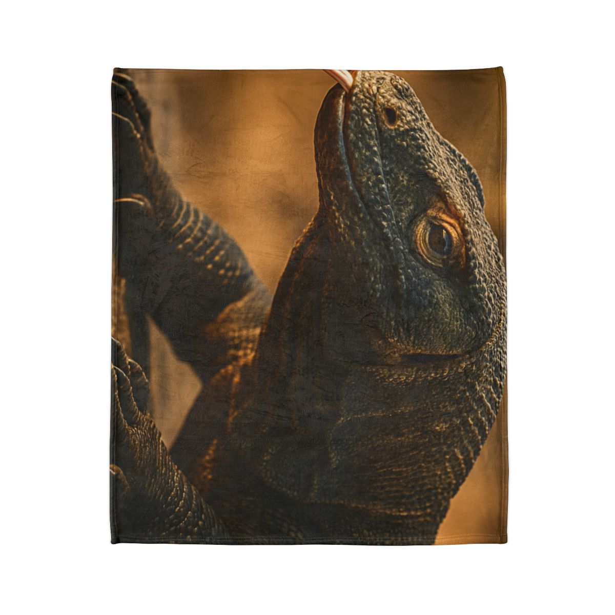 Molten Scale Komodo Dragon trendy patterned blankets