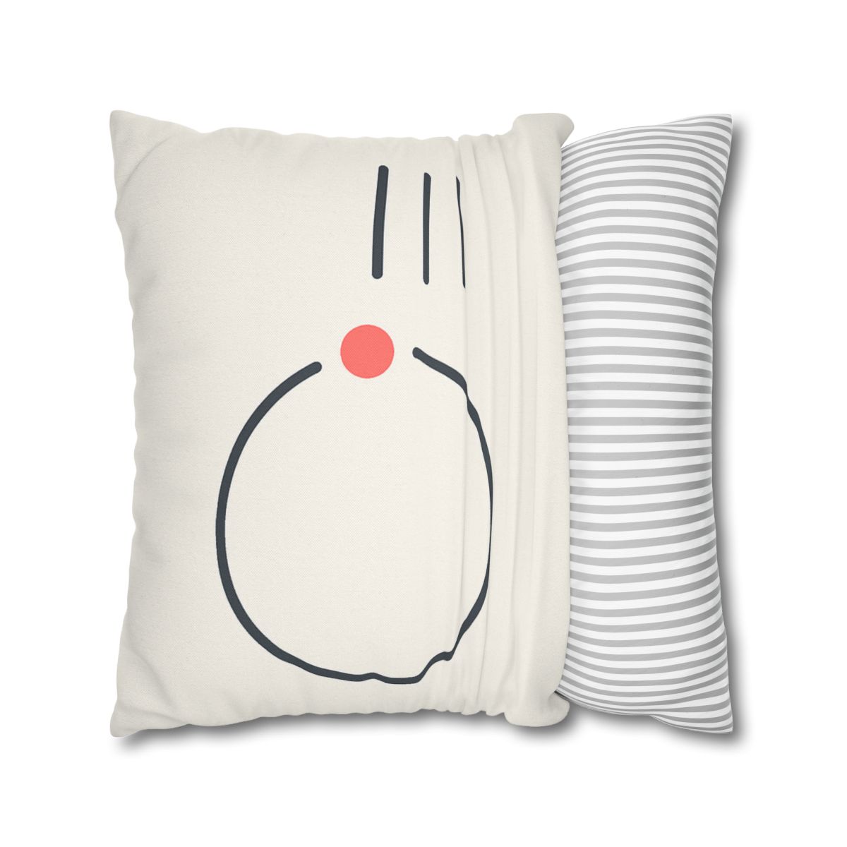 Offset Ring With Three Quiet Bars soft cotton pillow cases