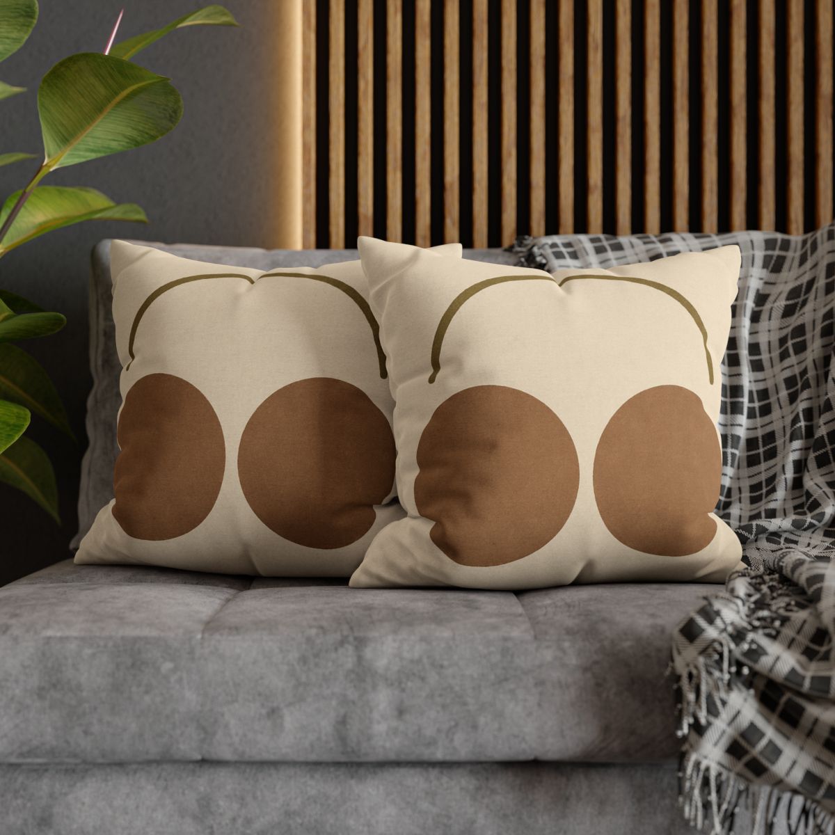 Arc Bridge Over Twin Circles personalized pillow covers