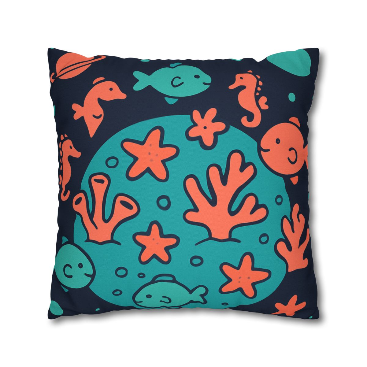 Cosmic Coral Reef Planet stylish decorative pillowcases