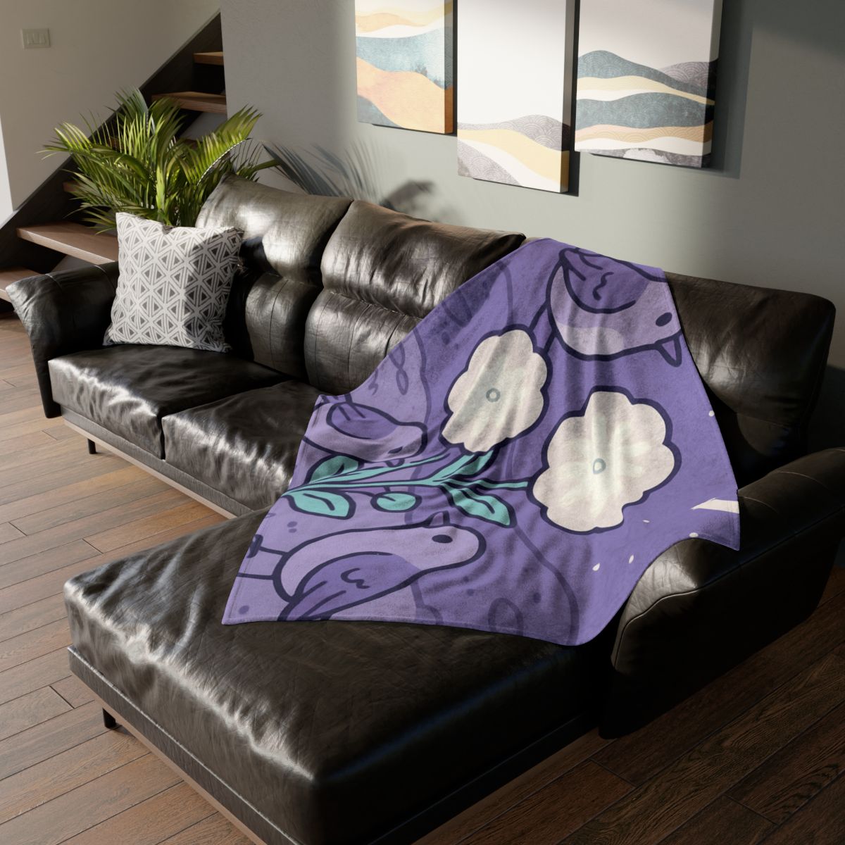 Moon Garden Nightingales trendy patterned blankets