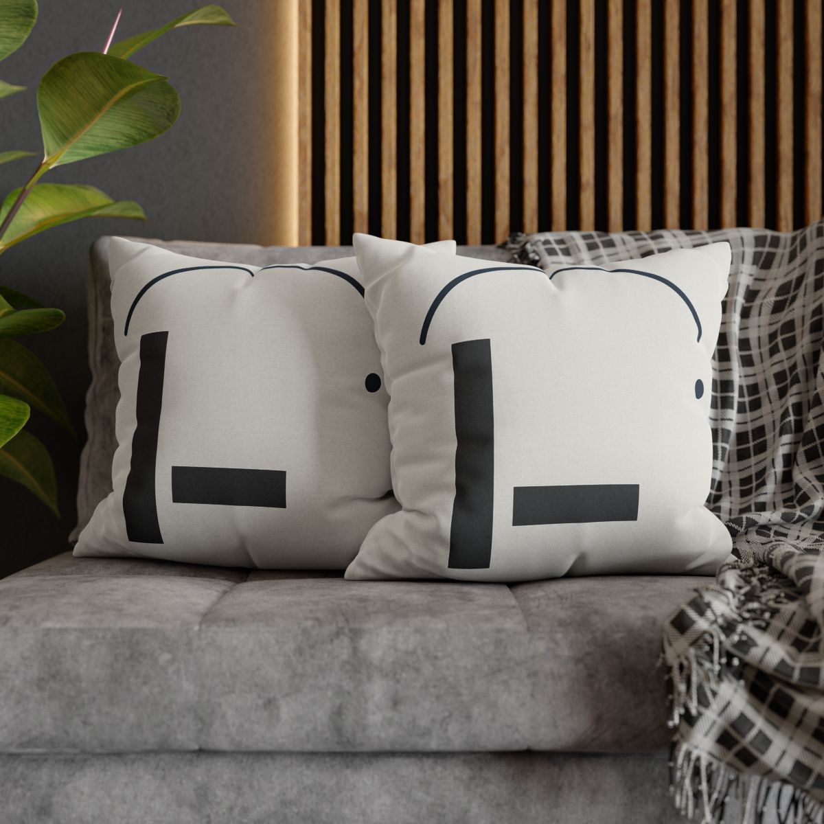 Arc Over Simple Column soft cotton pillow cases