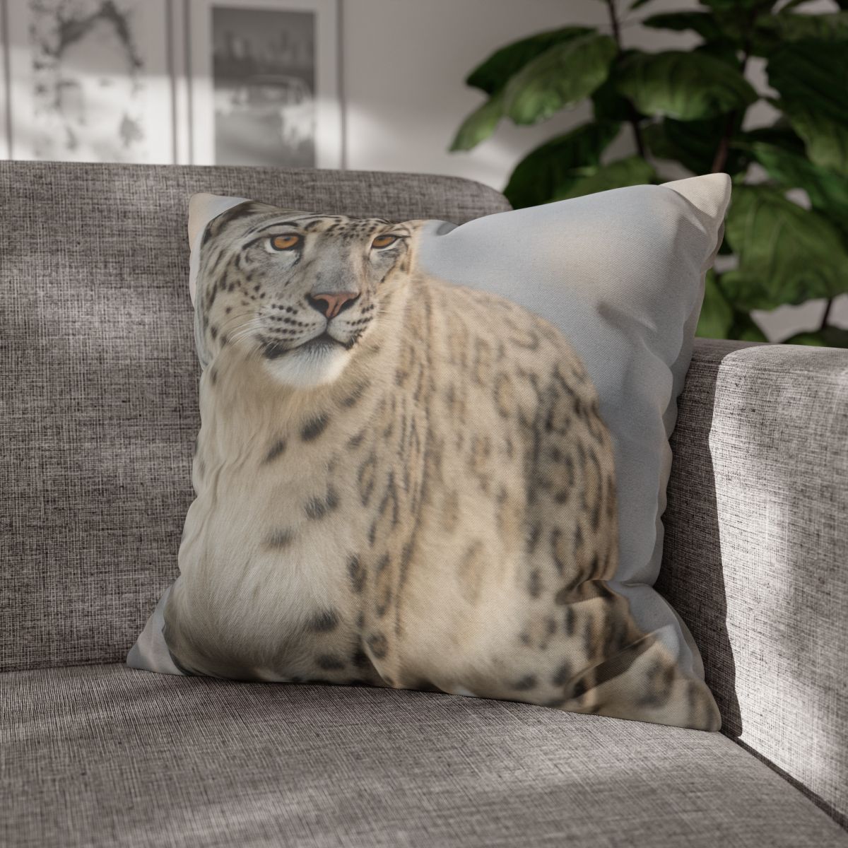 Summit Ghost Snow Leopard stylish decorative pillowcases
