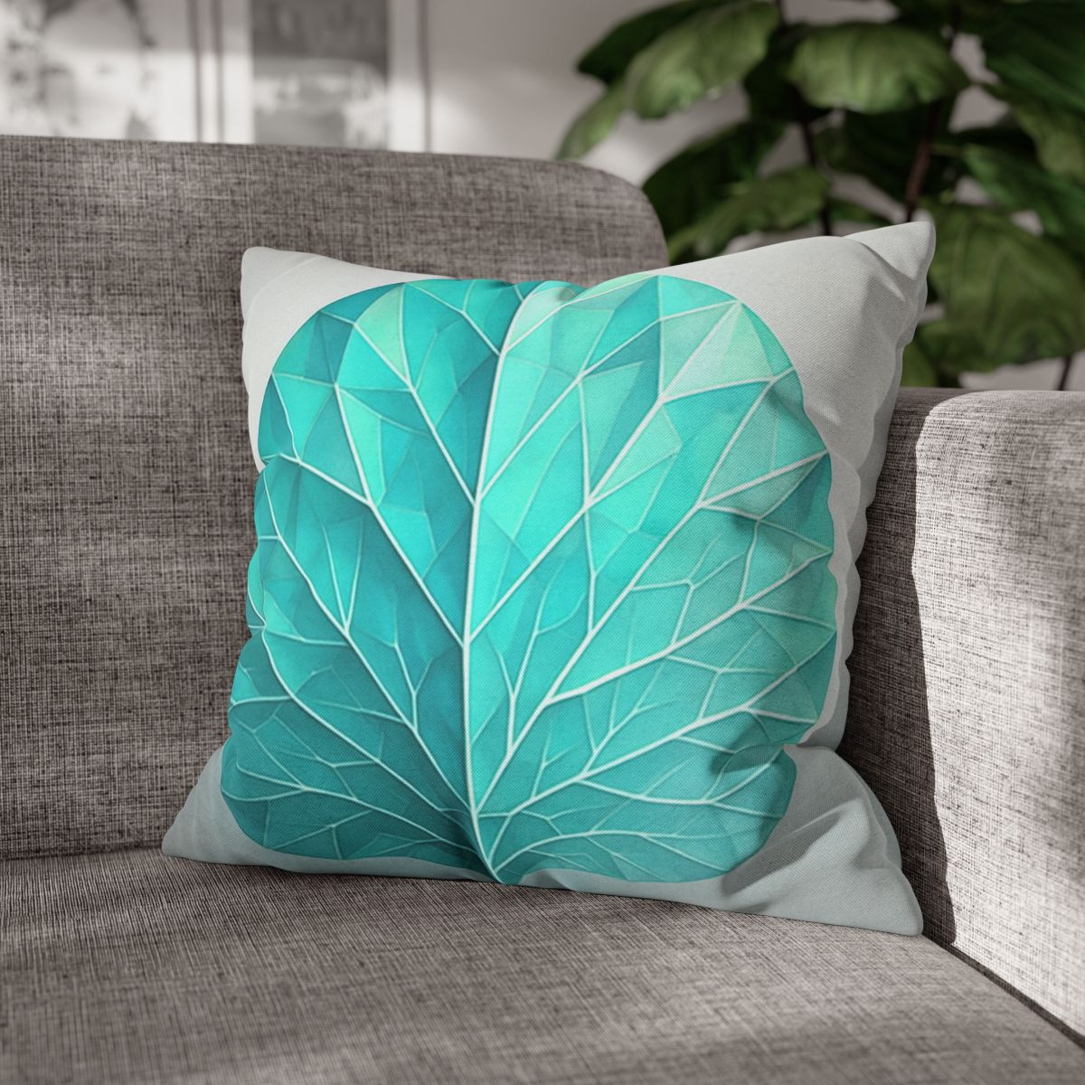 Leaf Vein Prism Fan trendy patterned pillow cases