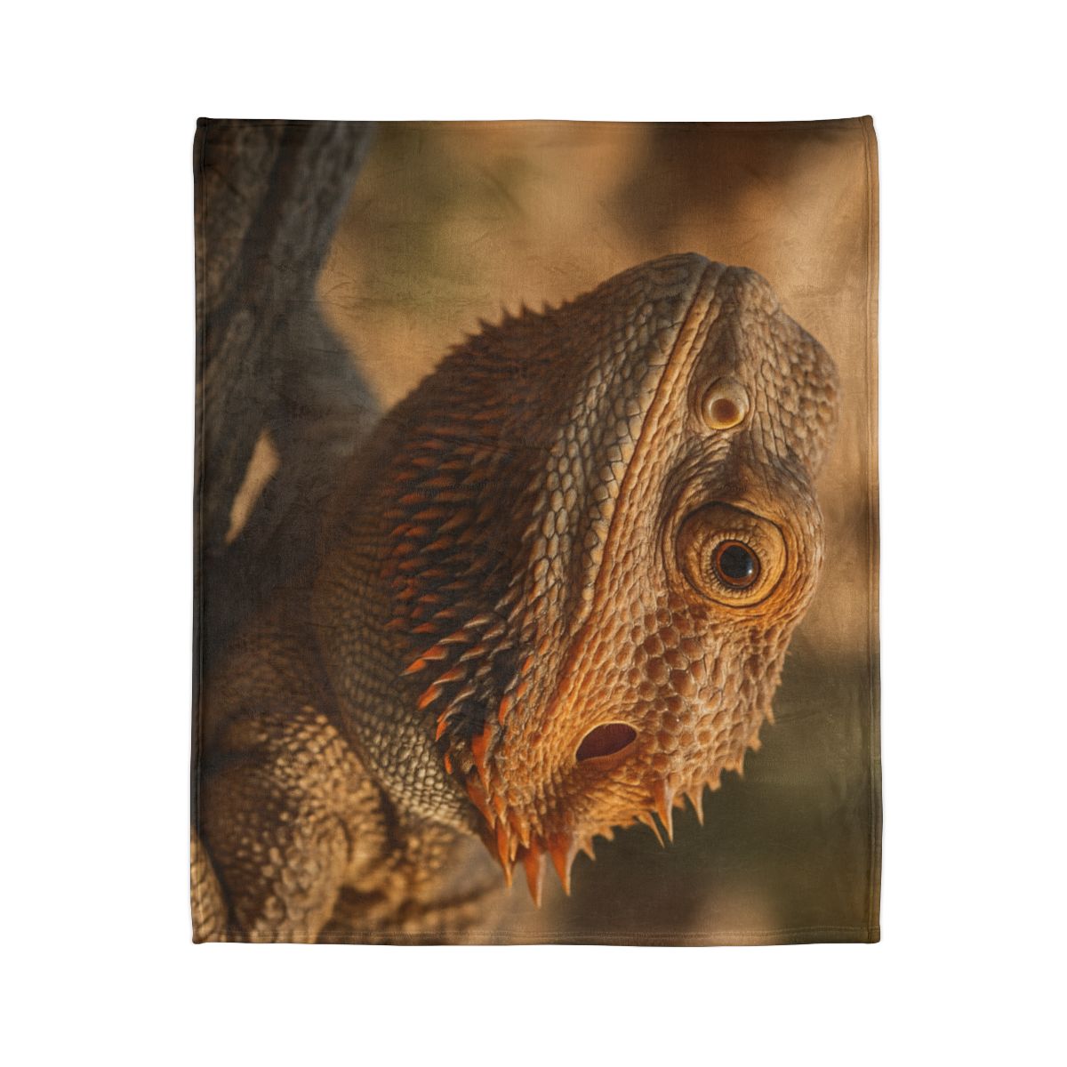 Ember Crest Bearded Dragon personalized cozy blankets