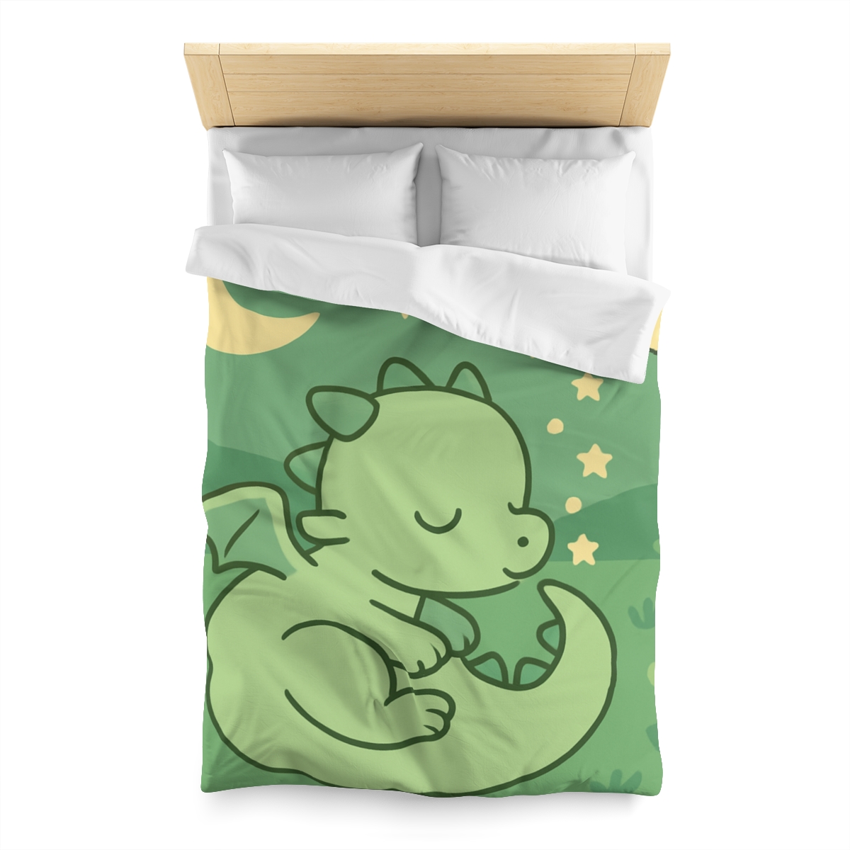 Moonlight Meadow Dragon personalized bedding duvets