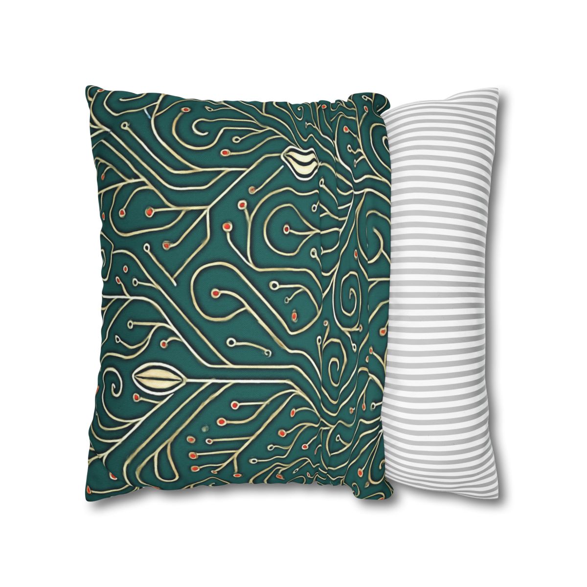 Vine Circuit Filigree designer print pillow cases