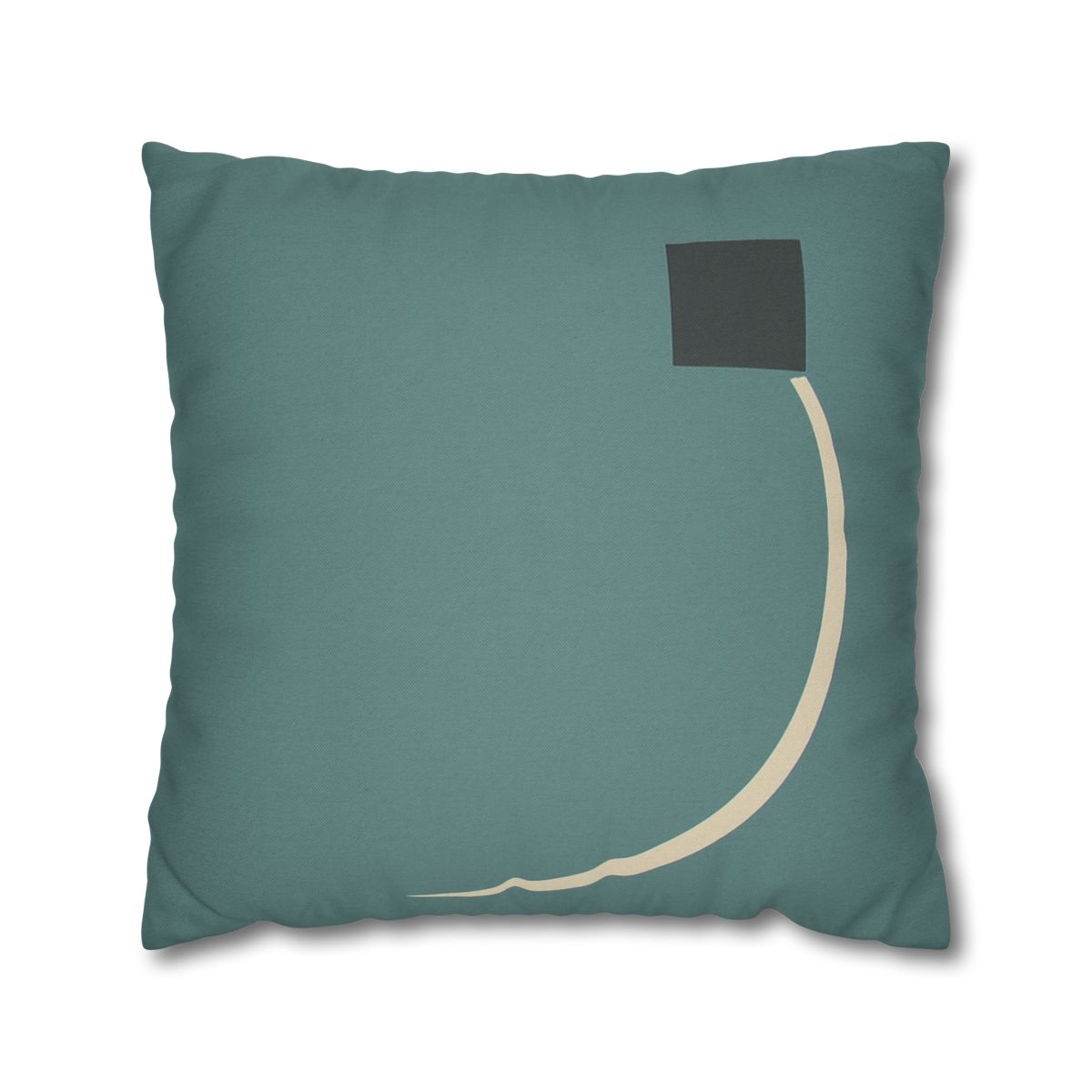 Negative Space Corner Arc soft cotton pillow cases
