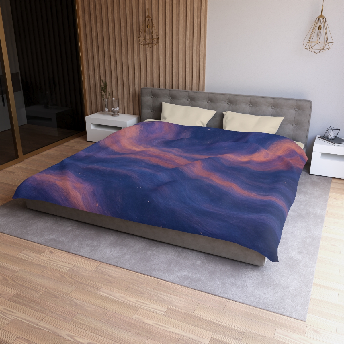 Chromatic Nebula Tapestry personalized bedding duvets