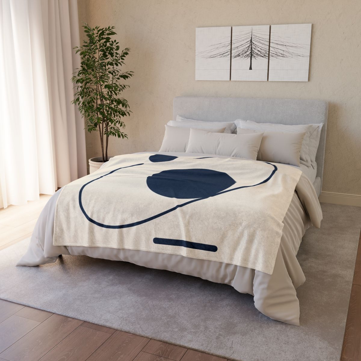 Orbit Arc And Twin Discs designer printed blankets