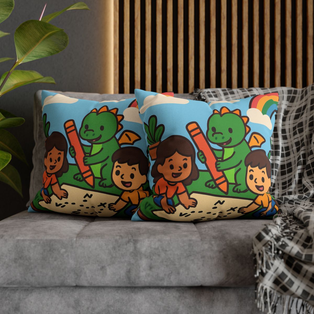 Sky Garden Map Makers With A Baby Dragon unique gift pillow cases