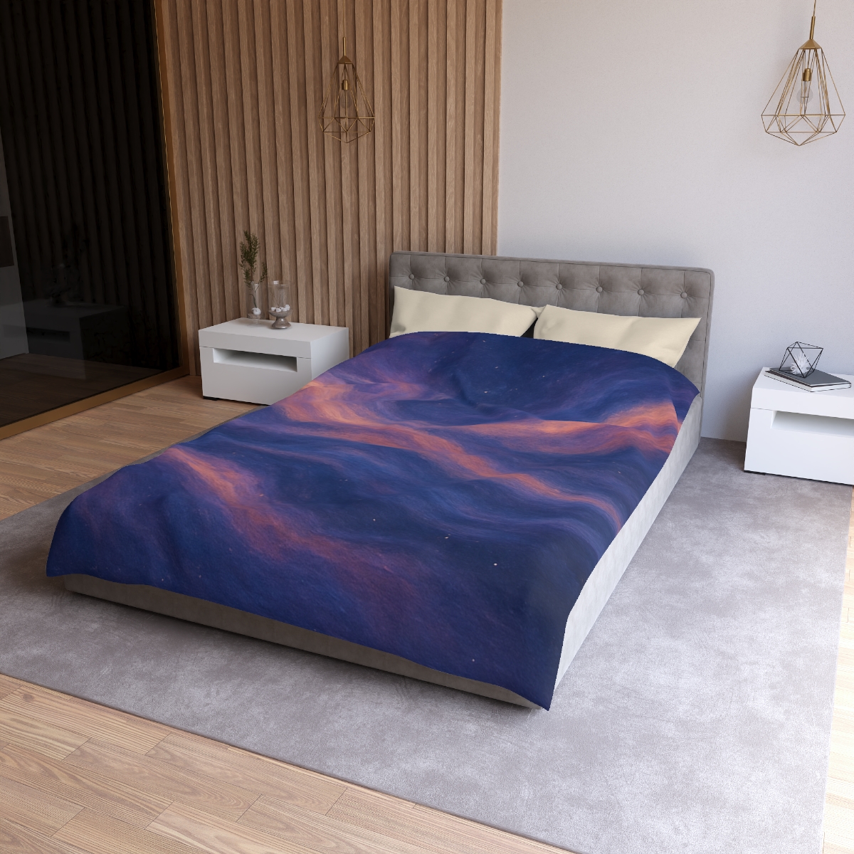 Chromatic Nebula Tapestry personalized bedding duvets