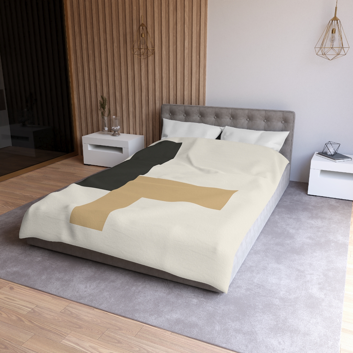 Offset Rectangle Pair soft comforter duvets