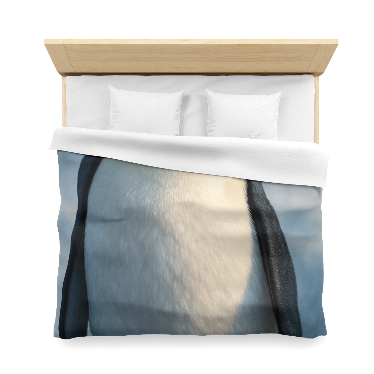 Frost Halo Emperor Penguin personalized bedding duvets